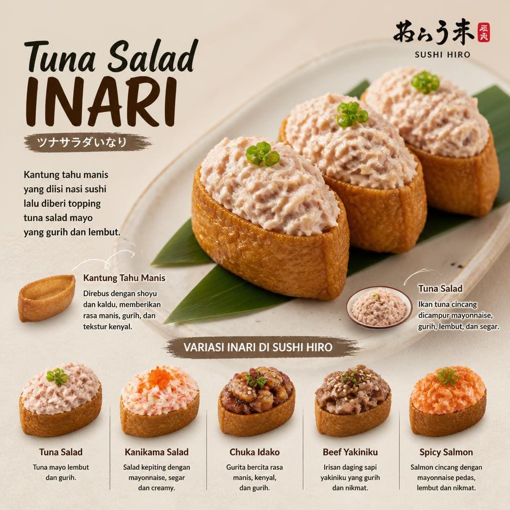 Tuna Salad Inari Sushi Hiro menu inari tuna